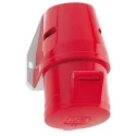 Bals Wall Mount Industrial Power Connector, 32A, 415V, IP44, Polyamide, Spring Terminal, Red, 3P+N+PE IP44