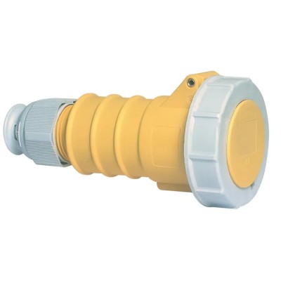 Bals Industrial Power Connector, 16A Current Rating, 110V Voltage, IP67 Yellow Cable Mount, Spring Terminal, Model IP67