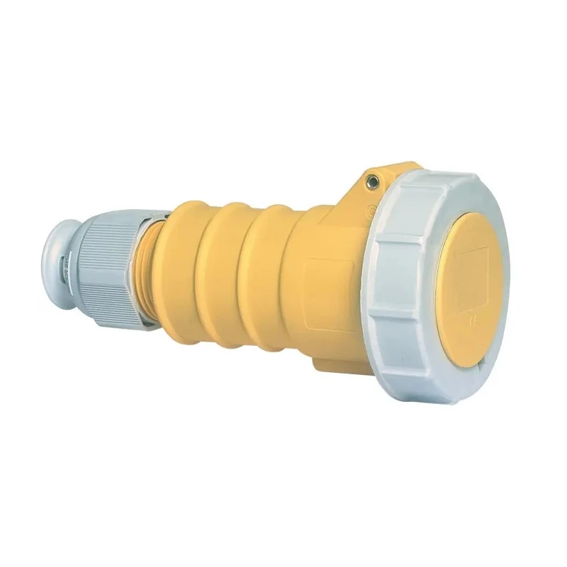 Bals Industrial Power Connector, 16A Current Rating, 110V Voltage, IP67 Yellow Cable Mount, Spring Terminal, Model IP67