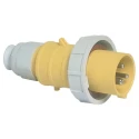 Bals IP67 Yellow Cable Mount 2P+PE Straight Industrial Power Connector 16A 110V IP67 Rated 