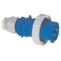 Bals IP67 Blue Cable Mount 2P+PE Straight Industrial Power Connector 16A 230V IP67 