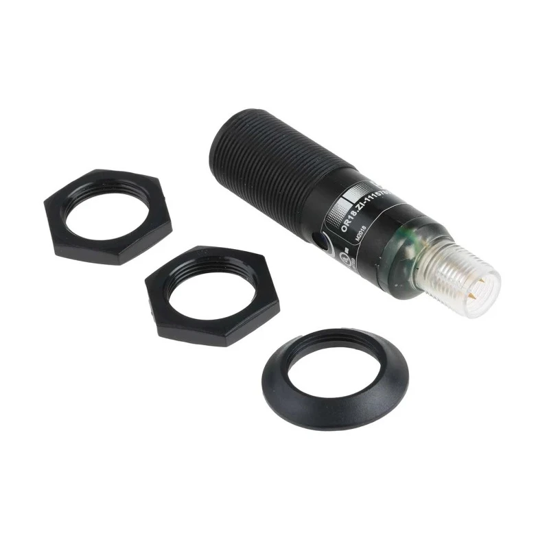 Baumer Diffuse Photoelectric Sensor Barrel Sensor 0 to 800 mm PNP Output IP67 OR18.ZI-PW1P.71O/B005