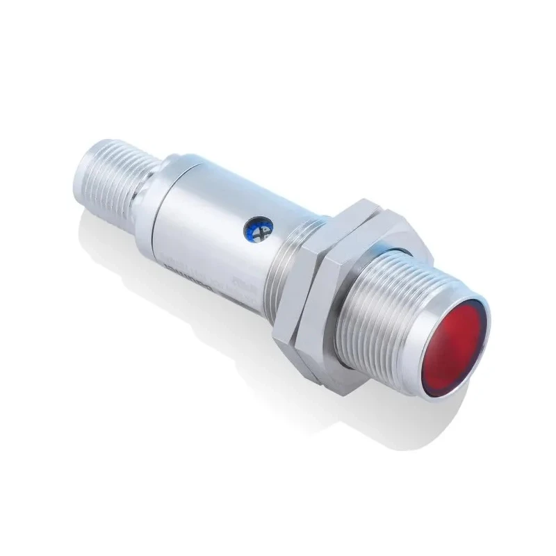 Baumer Stainless Steel Diffuse Photoelectric Sensor Barrel Sensor 0 → 300 mm PNP Output IP67 IP69K OR18W.ZI-PW1P.9VO/B013