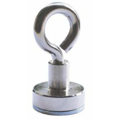 Eclipse Neodymium Magnet Shallow Pot 300 N Pull Force, Length 49 mm, Width 32 mm, Thickness 7 mm E1044/NEO