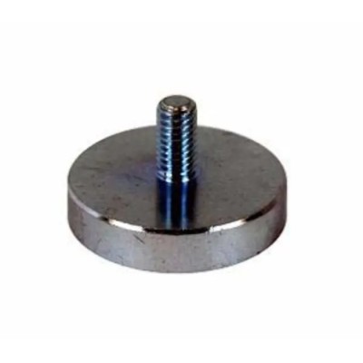 Eclipse Neodymium Magnet 25 N Pull Force Length 11.5 mm Width 10 mm Thickness 4.5 mm Shallow Pot Shape Zinc Plated E1050/NEO