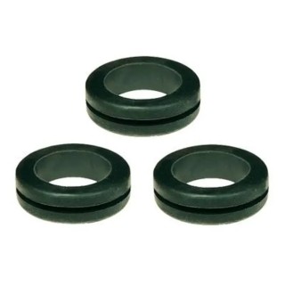 SES Sterling Black Polychloroprene Cable Grommet 9 mm Panel Hole Diameter for 6 mm Cable DA Series 02520134010