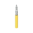 Belden Yellow Triax Cable 6.12 mm OD 152 m Length 50 Ω Impedance 1400 V 20AWG Stranded Tinned Copper Conductor 9222 004500