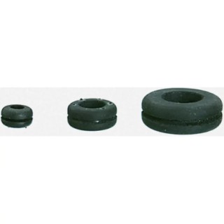 SES Sterling DA Black Polychloroprene Cable Grommet 25 mm Panel Hole Diameter for 18.5 mm Cable Dia. 02520075010