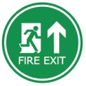 RS PRO Vinyl Fire Exit English Exit Sign 5mm Width 50mm Height Non-Slip R11 Class 1 136-6412