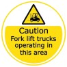 RS PRO Hazard & Warning Label Vinyl Floor Sticker, Yellow and Black, 50mm x 5mm, English, Model 136-6413