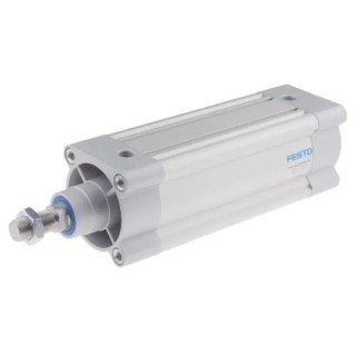 Festo Pneumatic Piston Rod Cylinder 80mm Bore, 320mm Stroke, Double Acting, Aluminium Body, DSBC-80-320-PPVA-N3
