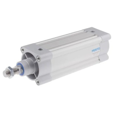 Festo Pneumatic Piston Rod Cylinder 80mm Bore, 320mm Stroke, Double Acting, Aluminium Body, DSBC-80-320-PPVA-N3