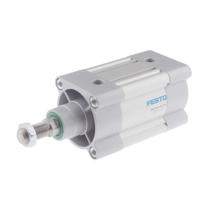 Festo Pneumatic Piston Rod Cylinder 80mm Bore, 25mm Stroke, Double Acting, Aluminium Body DSBC-80-25-PPVA-N3