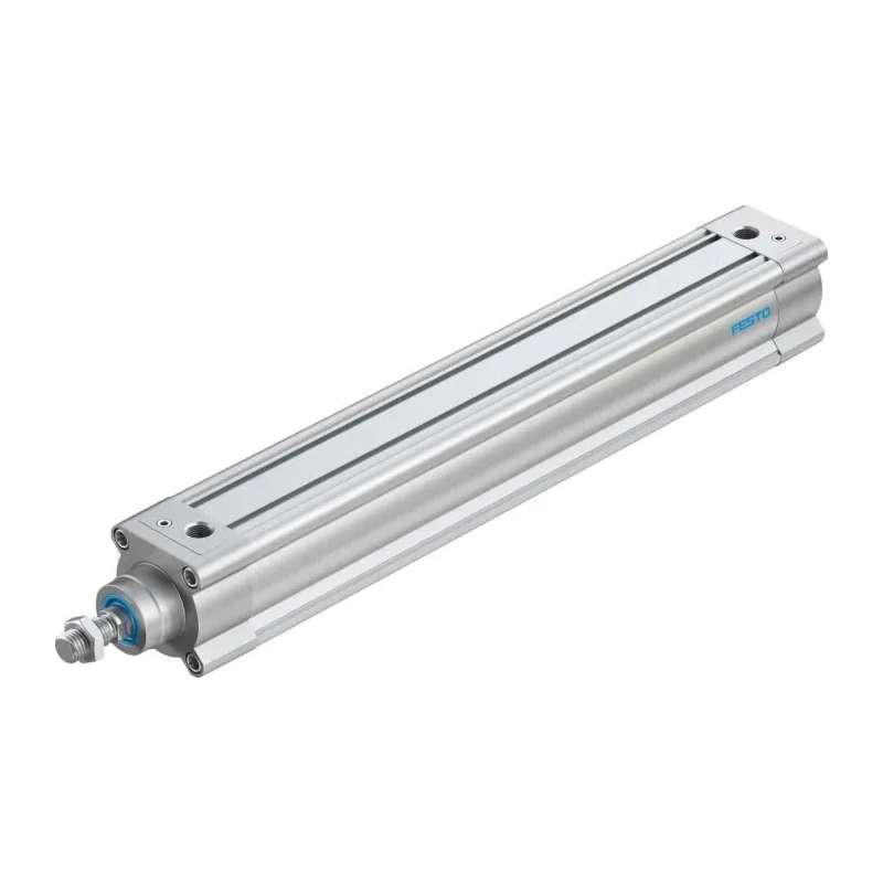 Festo Pneumatic Piston Rod Cylinder Double Acting 63mm Bore 400mm Stroke Aluminium Body DSBC-63-400-PPVA-N3