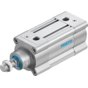 Festo Pneumatic Piston Rod Cylinder Double Acting 63mm Bore 40mm Stroke Aluminium Body DSBC-63-40-PPVA-N3