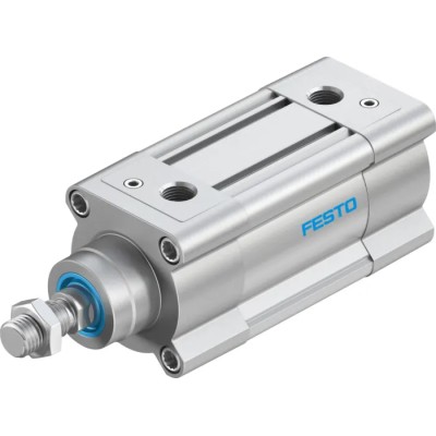 Festo Pneumatic Piston Rod Cylinder Double Acting 63mm Bore 40mm Stroke Aluminium Body DSBC-63-40-PPVA-N3
