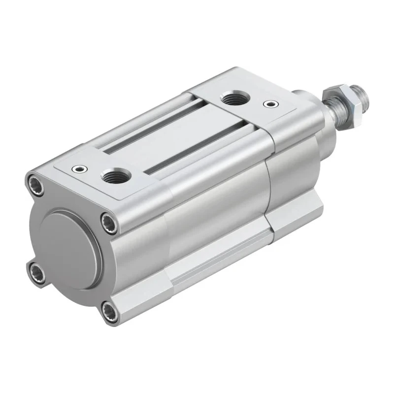 Festo Pneumatic Piston Rod Cylinder Double Acting 63mm Bore 40mm Stroke Aluminium Body DSBC-63-40-PPVA-N3