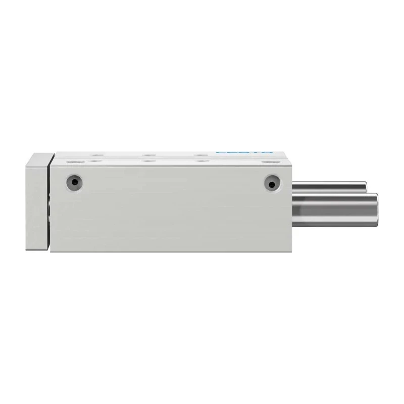Festo Pneumatic Guided Cylinder 50mm Bore, DFM Series, 125 mm Stroke, Double Acting, Elastomer Cushioning DFM-50-125-P-A-GF