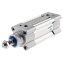 Festo Pneumatic Piston Rod Cylinder Double Acting 40mm Bore Aluminium Body 12 bar Operating Pressure DSBC-40-40-PPSA-N3