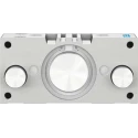 Festo Pneumatic Guided Cylinder 63mm Bore, Double Acting, 25mm Stroke, Through Hole Mount DFM-63-25-P-A-GF