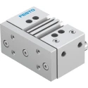 Festo Pneumatic Guided Cylinder 63mm Bore, Double Acting, 25mm Stroke, Through Hole Mount DFM-63-25-P-A-GF