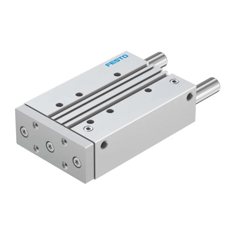 Festo Pneumatic Guided Cylinder 50mm Bore Double Acting Through Hole Mount 10 bar Pressure DFM-50-160-P-A-GF