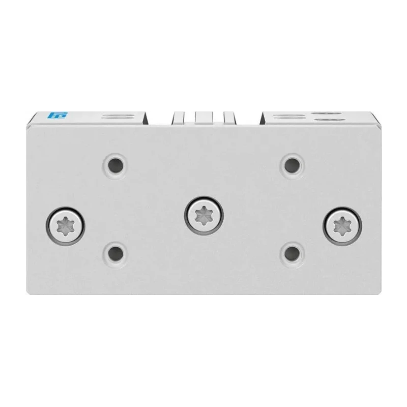 Festo Pneumatic Guided Cylinder 63mm Bore, Double Acting, 25mm Stroke, Through Hole Mount DFM-63-25-P-A-GF