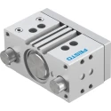 Festo Pneumatic Guided Cylinder 63mm Bore, Double Acting, 25mm Stroke, Through Hole Mount DFM-63-25-P-A-GF