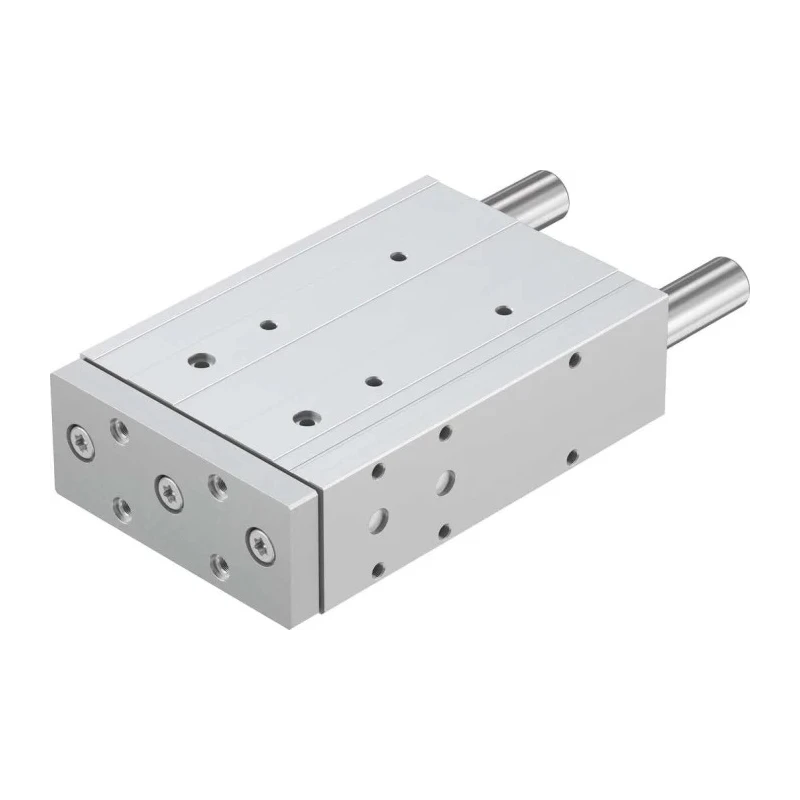 Festo Pneumatic Guided Cylinder 50mm Bore Double Acting Through Hole Mount 10 bar Pressure DFM-50-160-P-A-GF