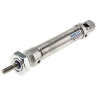 Festo 30 mm Pneumatic Cylinder Double Acting Aluminium Body Through Hole Mount DSNU-16-30-PPS-A