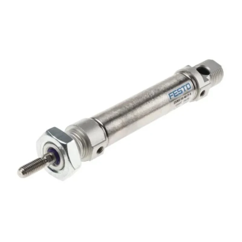 Festo 30 mm Pneumatic Cylinder Double Acting Aluminium Body Through Hole Mount DSNU-16-30-PPS-A