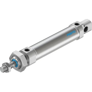 Festo Pneumatic Cylinder , Double Acting, 25mm Bore, 70mm Stroke, Aluminium Alloy Body, Through Hole DSNU-25-70-PPS-A