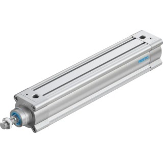 Festo Pneumatic Piston Rod Cylinder 63mm Bore 300mm Stroke Double Acting Aluminium Body DSBC-63-300-PPVA-N3