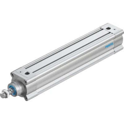 Festo Pneumatic Piston Rod Cylinder 63mm Bore 300mm Stroke Double Acting Aluminium Body DSBC-63-300-PPVA-N3
