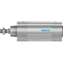 Festo Pneumatic Piston Rod Cylinder 63mm Bore 60mm Stroke Aluminium Body Double Acting DSBC-63-60-PPVA-N3