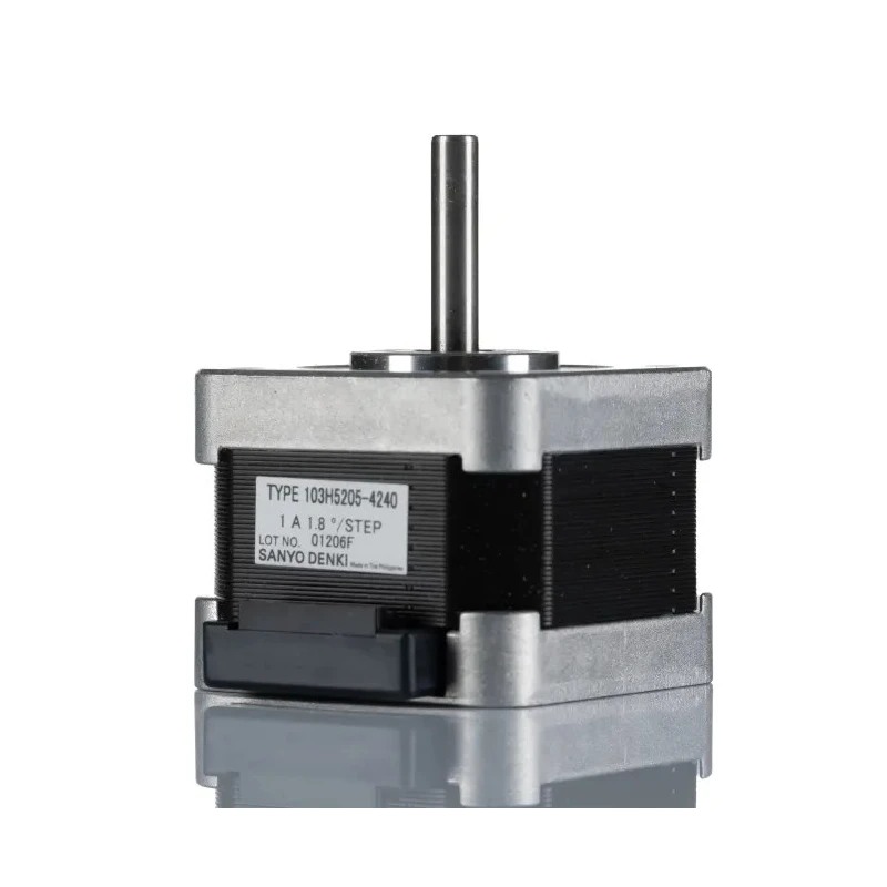 Sanyo Denki Stepper Motor 24V, 0.265Nm Torque, 1.8°, 42x42 mm Frame, 5 mm Shaft Diameter 103H5205-4240