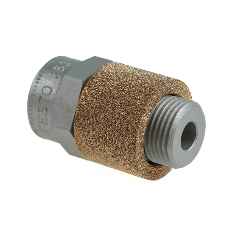 Festo Pneumatic Quick Exhaust Valve with Built-in Silencer, Brass, Male Threaded Connection G3/8, 10 Bar Maximum GRE-3/8