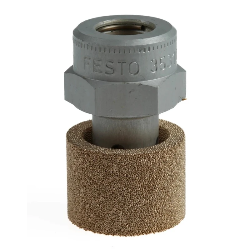 Festo Pneumatic Quick Exhaust Valve with Built-in Silencer, Brass, Male Threaded Connection G3/8, 10 Bar Maximum GRE-3/8