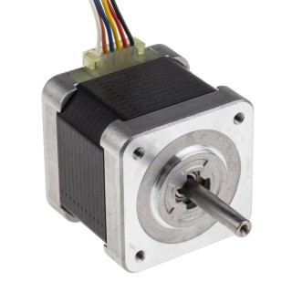 Sanyo Denki Stepper Motor 24V, 0.3Nm Torque, 1.8° Step Angle, 42x42 mm Frame, 5 mm Shaft 103H5208-0483