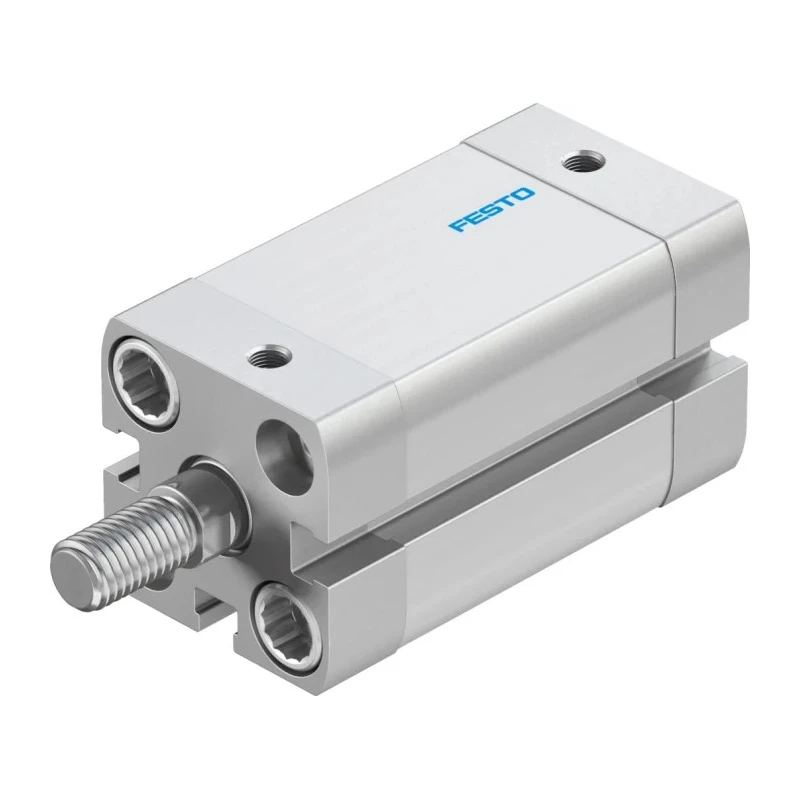 Festo Pneumatic Cylinder 20mm Bore 30mm Stroke Double Acting Aluminium Body Through Hole Mounting ADN-20-30-A-P-A