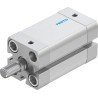 Festo Pneumatic Cylinder 20mm Bore 30mm Stroke Double Acting Aluminium Body Through Hole Mounting ADN-20-30-A-P-A
