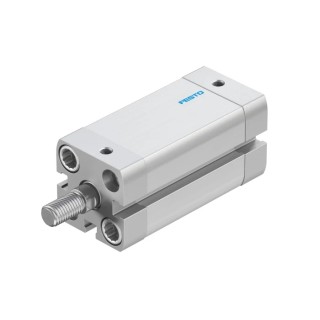 Festo Pneumatic Cylinder ADN-20-40-A-P-A Double Acting 20mm Bore, 40mm Stroke, Aluminium Body, 10 bar Max Pressure