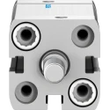 Festo Pneumatic Cylinder 20mm Bore 30mm Stroke Double Acting Aluminium Body Through Hole Mounting ADN-20-30-A-P-A