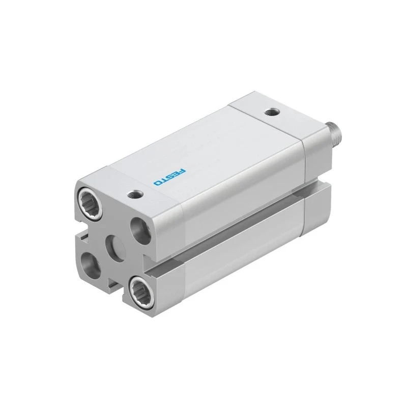 Festo Pneumatic Cylinder ADN-20-40-A-P-A Double Acting 20mm Bore, 40mm Stroke, Aluminium Body, 10 bar Max Pressure