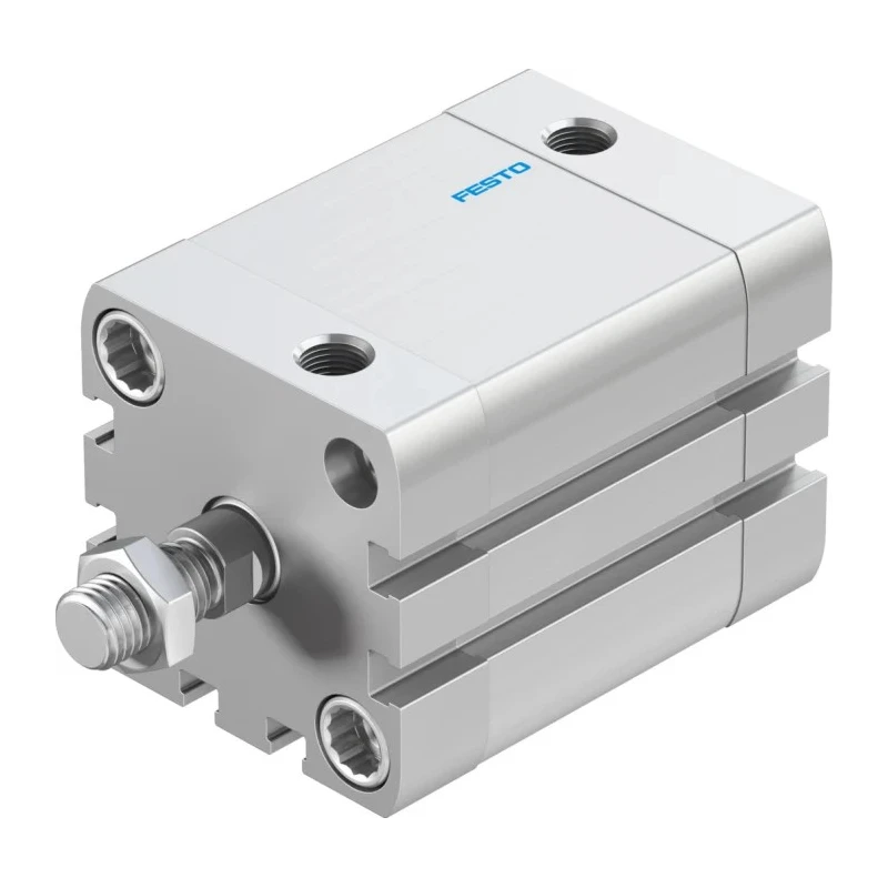 Festo Pneumatic Cylinder Double Acting 40mm Bore 30mm Stroke Aluminium Body Through Hole Mount ADN-40-30-A-P-A