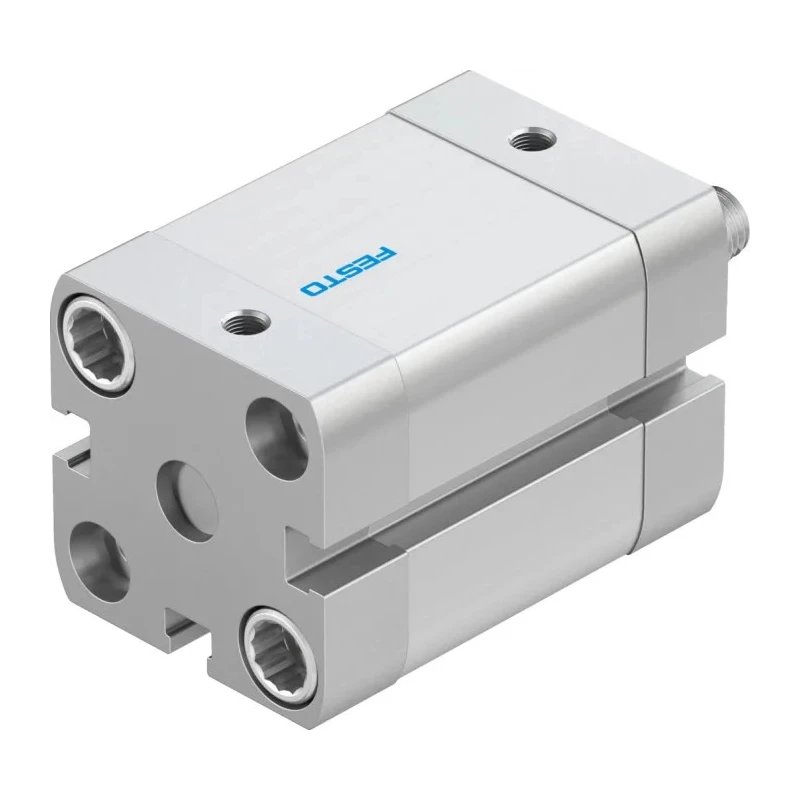 Festo Pneumatic Cylinder ADN Series Double Acting Double Acting 25mm Bore 20mm Stroke Aluminium Body M5 ADN-25-20-A-P-A