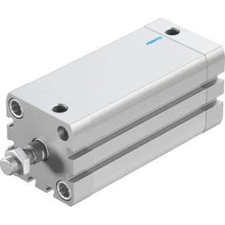 Festo Pneumatic Cylinder Double Acting Aluminium Body 40mm Bore 80mm Stroke Through Hole Mount 10 bar Max ADN-40-80-A-P-A