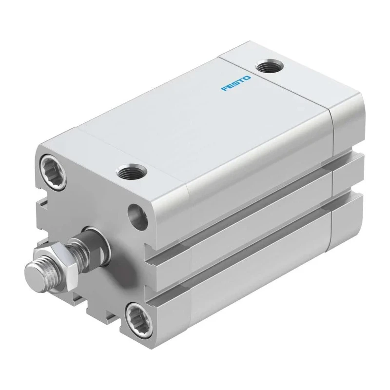Festo Pneumatic Cylinder Double Acting 40mm Bore 50mm Stroke Aluminium Body Flexible Cushioning ADN-40-50-A-P-A