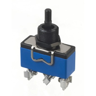 APEM Panel Mount Toggle Switch On-Off-On SPDT Screw Terminal 10A 400V AC Brass Actuator 637H/GX2330