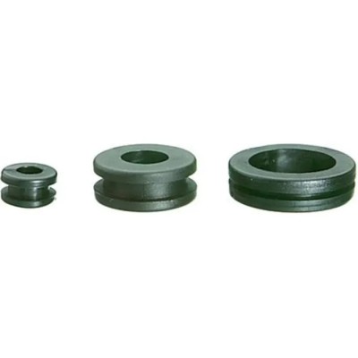 SES Sterling DK Black Polyvinyl Chloride Cable Grommet 5 mm Panel Hole Diameter for 3 mm Cable Dia. 01070005010